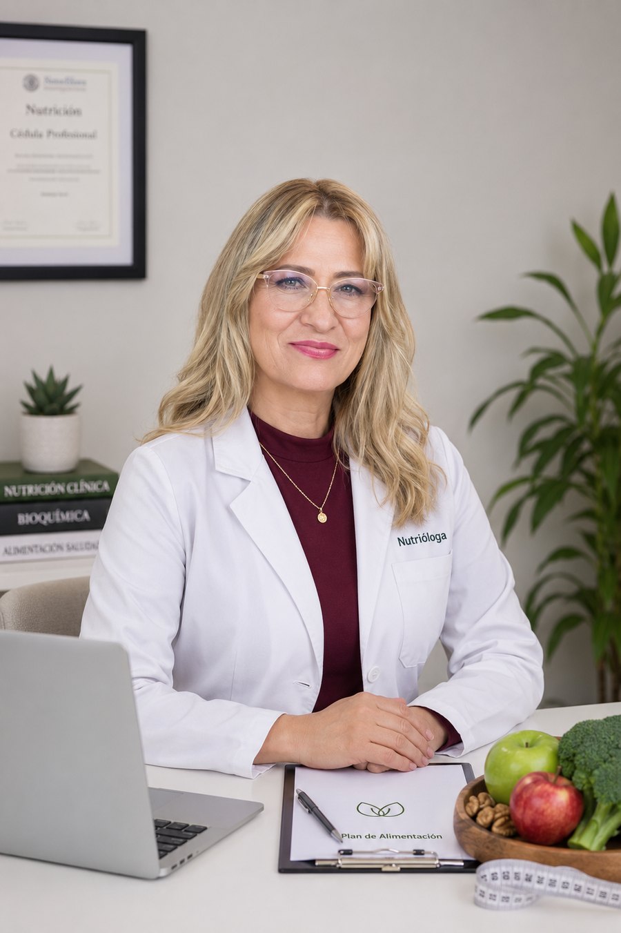 Retrato de Alicia Flores, nutrióloga
